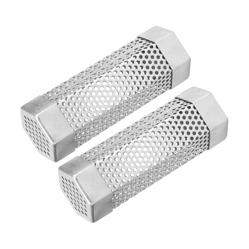 2 PCS Smoker Tube 6 Inch Pellet for Grill Stainless Steel Barbecue Accessory Charcoal Grills |