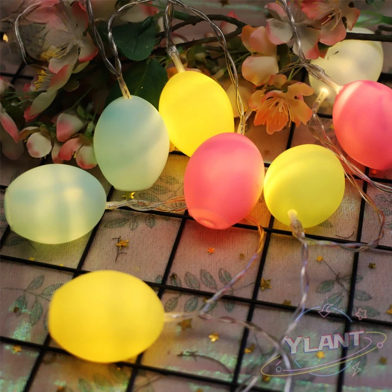 

Brand Name Battery Box Room Decor Aesthetic Navidad Easter LED Vinyl Egg Light String Children Room Decoration Halloween Light