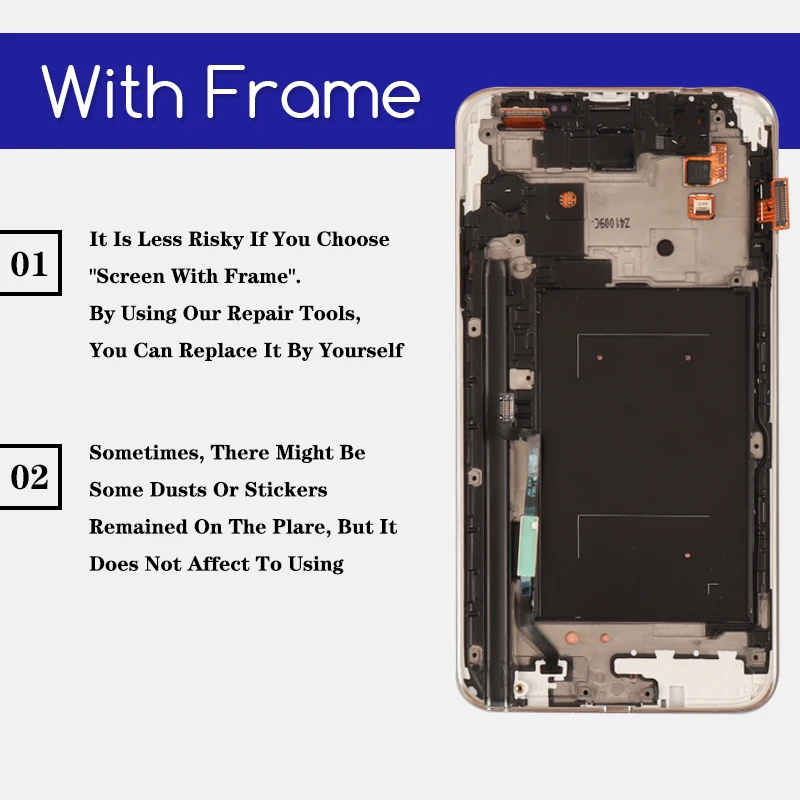 Original Super AMOLED Note3 N9005 LCD for Samsung Galaxy Note 3 Display With Touch Screen Digitizer Assembly Repair Parts | Мобильные