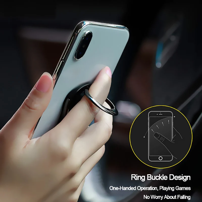 Multi-Function Universal Finger Ring Holder In car Air Vent Mount Support Mobile Cell Smart Phone Stand For iPhone XS X XIAOMI