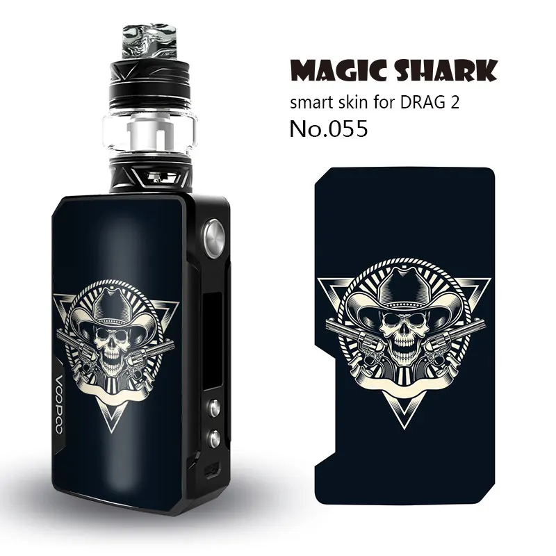 Чехол Magic Shark Skull для Voopoo Drag 2 II 051 060 Стильный винтажный водонепроницаемый чехол