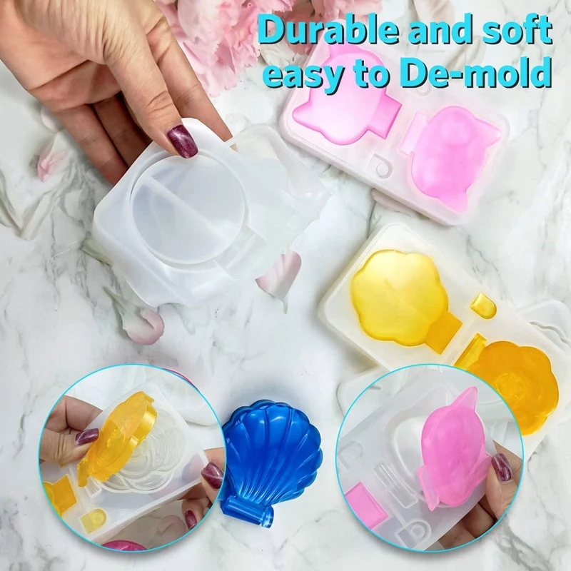 Форма для зеркала из силиконовой смолы-4 складных компактных с 8 зеркалами корпус