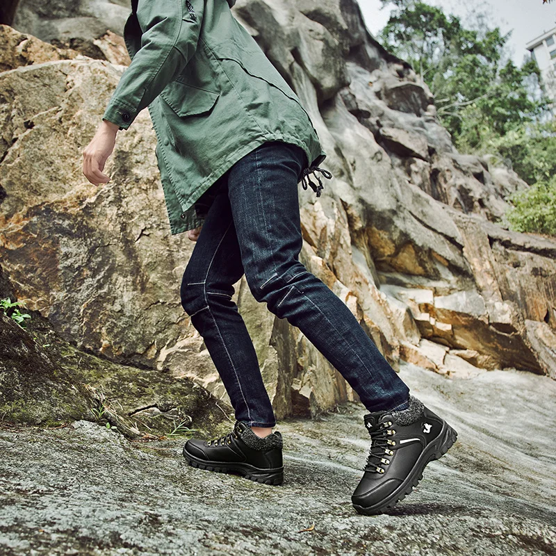 Зимние походные ботинки для мужчин брендовые высококачественные