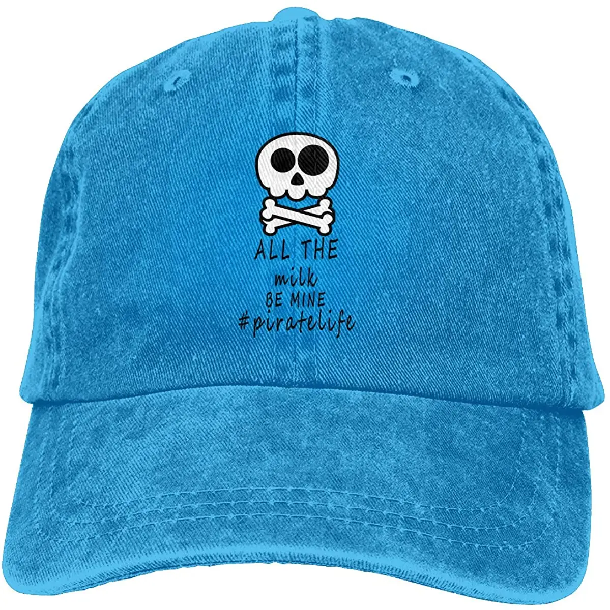 

Pirate Denim Hat Adjustable Plain Cap Baseball Caps