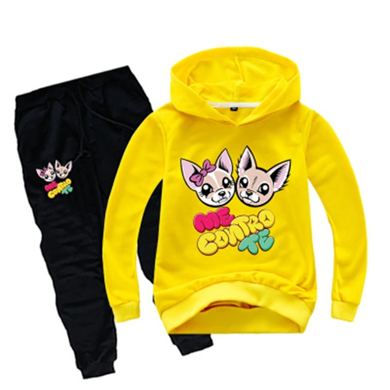 New 2-14Y Fashion me contro te Clothes Set Kids Tracksuit Boys Sport Suit Girls Teen Long Sleeve Sweatshirt Hoodies Pants 2pcs