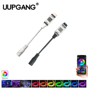 Мини RGB Bluetooth-контроллер, совместимый с музыкой, 5 В, 12 В, 24 В постоянного тока, контроллер для светильник Ной ленты, контроллер для светодиодной ленты 5050, 3528 RGB