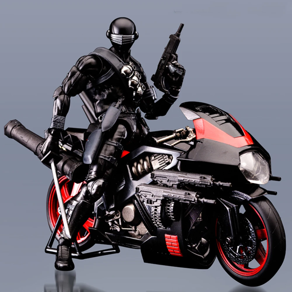 

Новинка в наличии G.I. Экшн-фигурка Джо из серии «Взгляд кобры», «Змея глаз» для мотоцикла, игрушки-роботы с коробкой