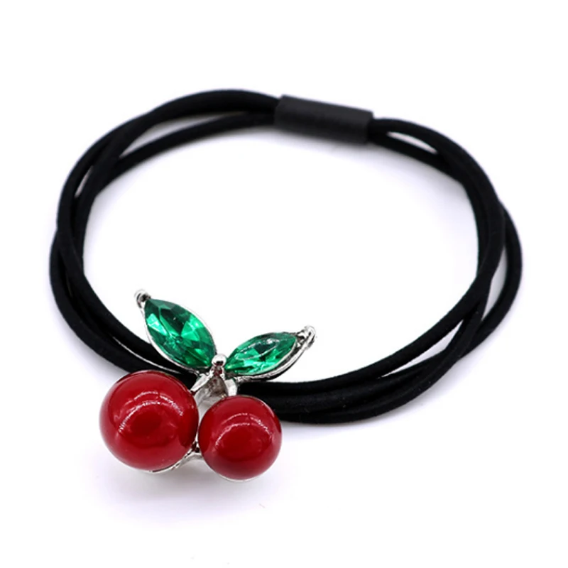 LNRRABC 15Colors Scrunchy Rubber Headband Female Ponytail Gum Girls Charming Headwear Elastic Hair Bands Hair Accessories - Цвет: 17