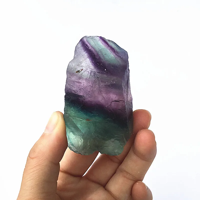 Натуральный Необработанный Радужный флюорит необработанный камень натуральные