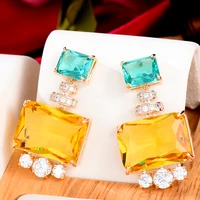 missvikki trendy luxury natural austrian crystal earrings for women bridal wedding party jewelry charm high quality accessories