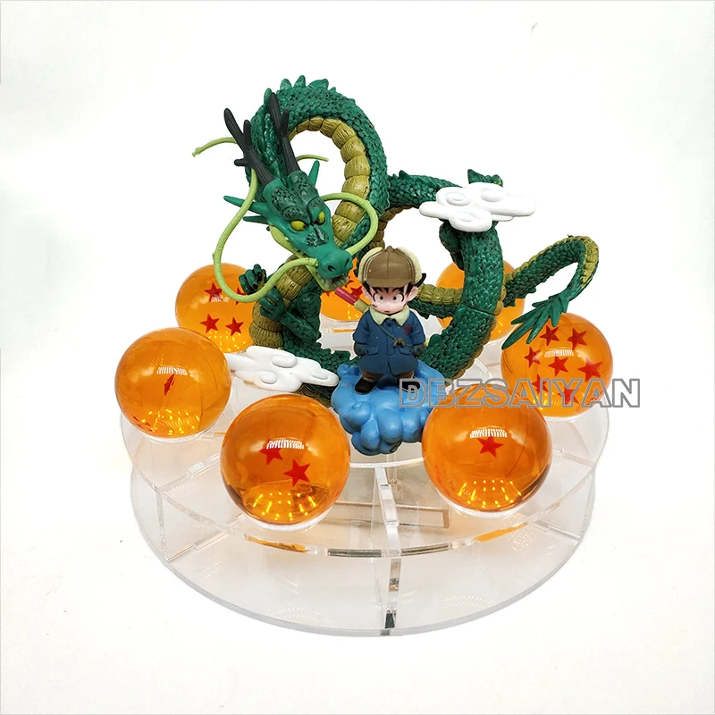 not lamp shenron6 15 см Dragon Ball Shenron figulas прикроватная лампа Dragon Ball Z рисунок ночной Светильник Shenlong+ 7 шт 3,5 см шарики+ акриловая полка DBZ - Цвет: not lamp shenron6