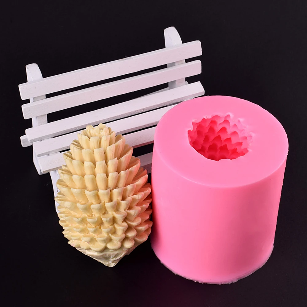 Сосновые шишки форма силиконовая свеча делая форму 3d ручной работы Diy ароматизированные свечи формы Diy крафтовое производство свечей для изготовления свечей