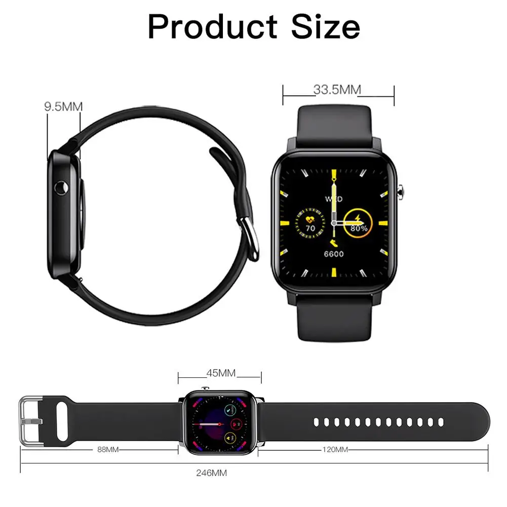 

KOSPET GTO Smart Watch Waterproof High-definition Sports Watch With Removable Silicone Strap Multi-sport Health Monitor