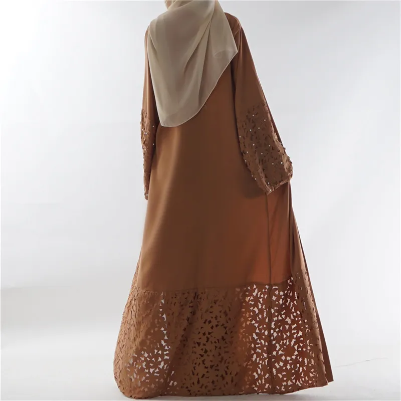 Жемчужное мусульманское платье абайя исламские женщины Малайзия Jilbab Djellaba халат