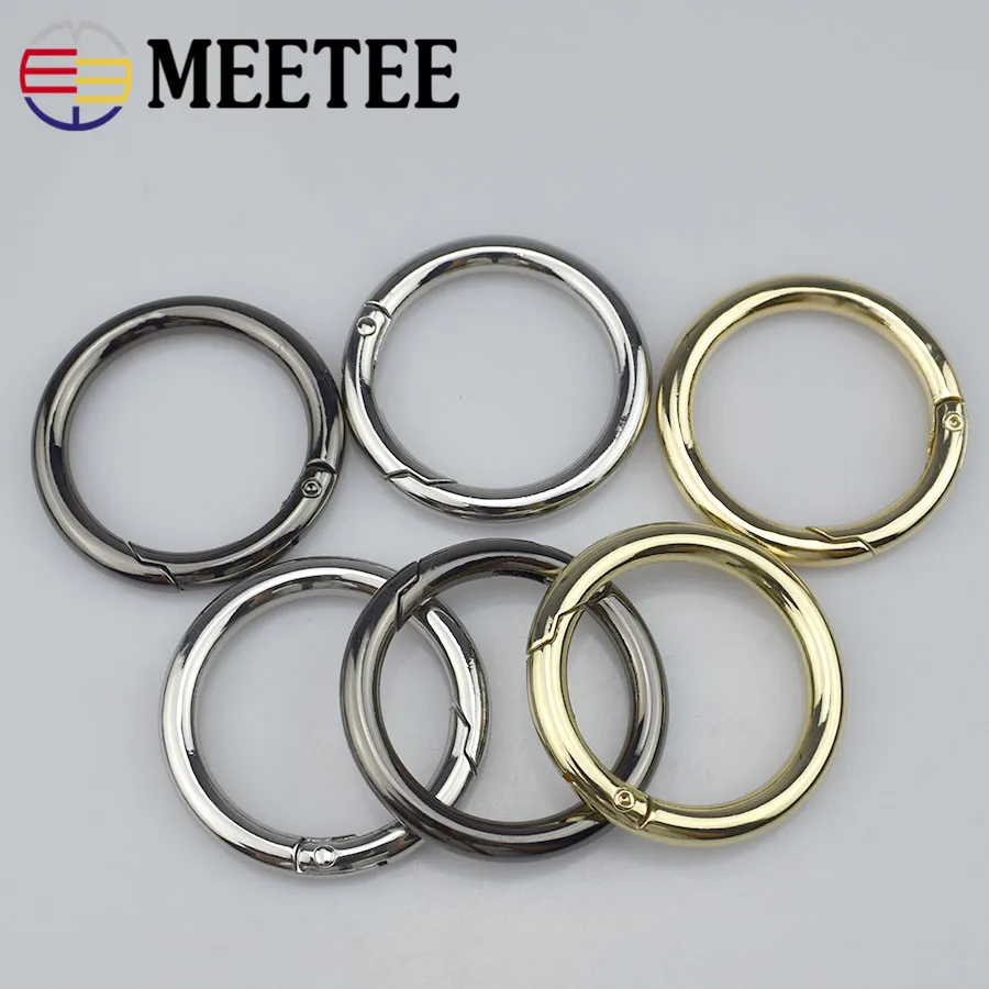 4 шт. Meetee 25/32/38 мм сумка с круглым кольцом пряжкой металлический ремень крючками