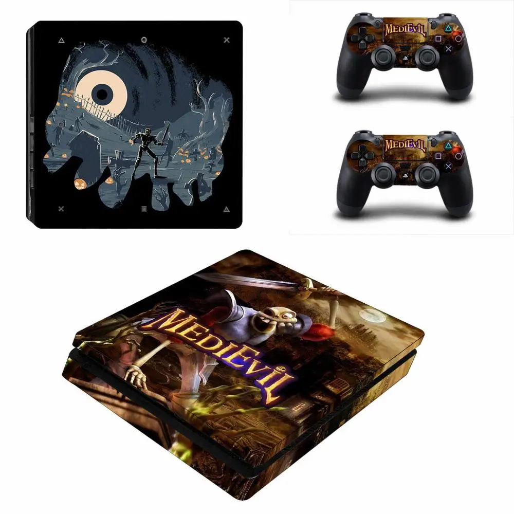 PS4 тонкие наклейки MediEvil Play станция 4 тонкий кожи наклейка Стикеры для playstation