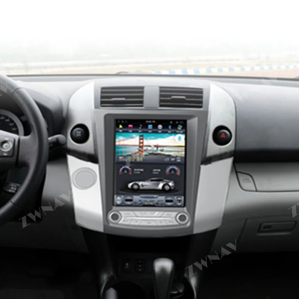 Tesla style 4 Гб rom Android 9,0 для Toyota RAV4 2006-2012 Автомобильный gps навигатор головное устройство радио магнитофон мультимедийный плеер ips