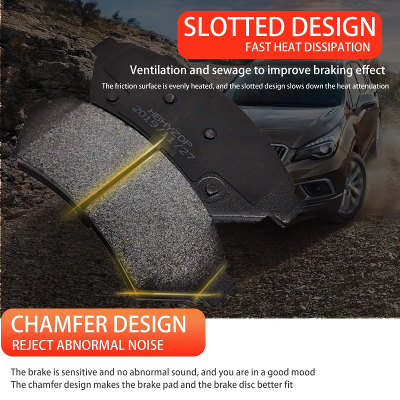 

Fit For MINI(F55)(F56) Cooper S 2.0 Liter Ceramic Car brake Pads, No Noise Fast heat Dissipation Slotted design Top&qD1801