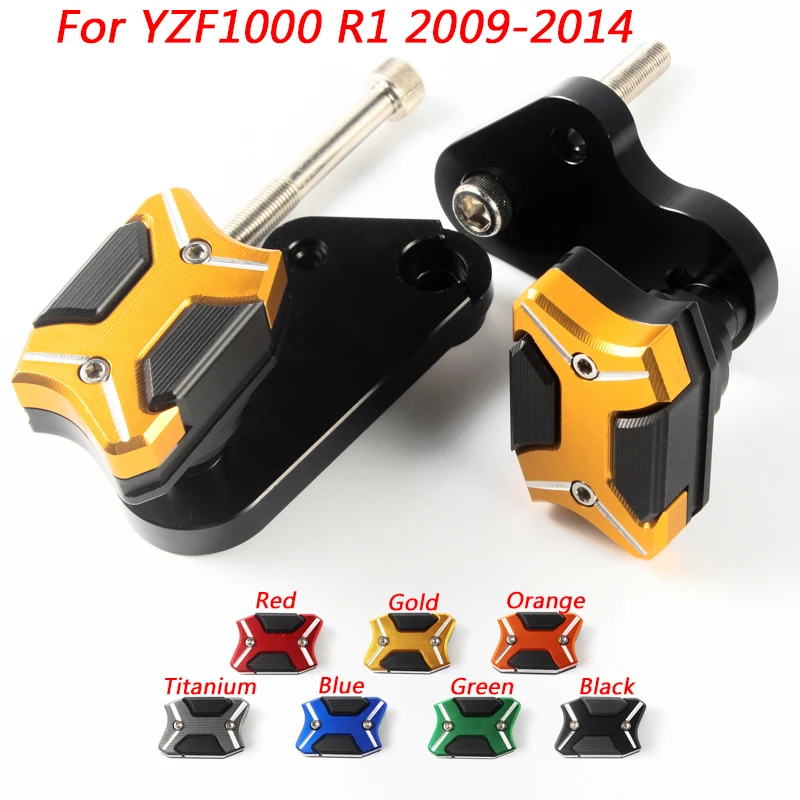 2009 2010 2011 2012 2013 2014 For Yamaha YZF1000 R1 Motorcycle Cave Frame Slider Engine Cover Crash Pads Protectors