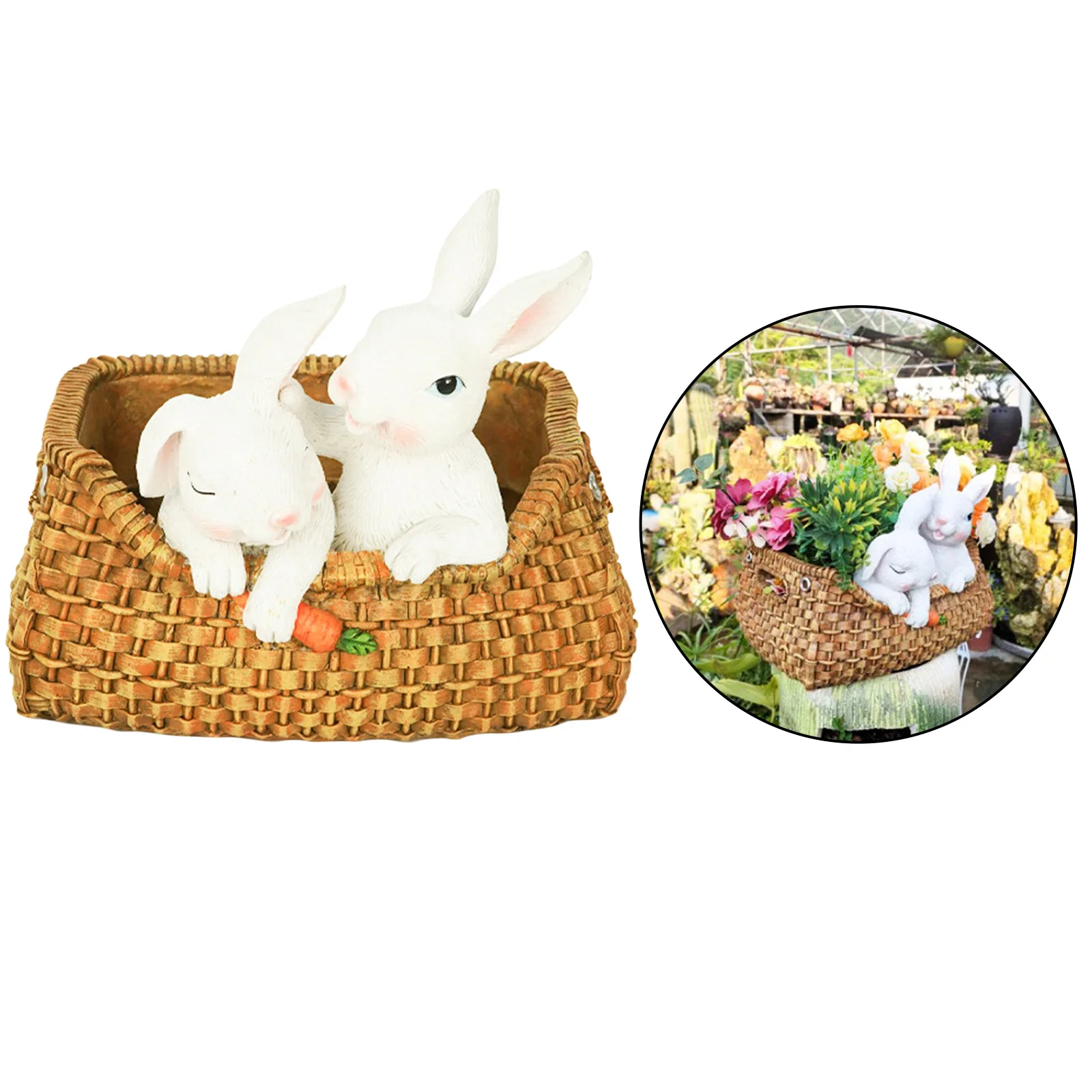 

Succulent Planter Rabbit Shaped Flowerpot Plant Pot Cartoon Flower Container