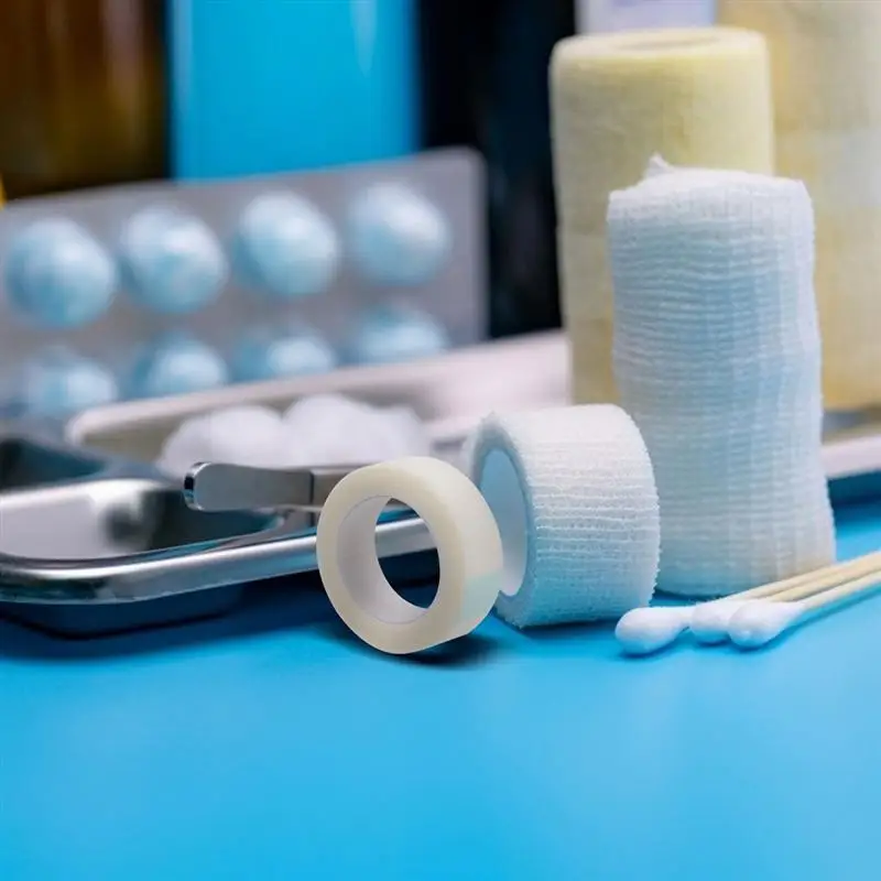 

10 Rolls Medical Tapes for Sensitive Skin Practical Surgical Tapes (White)