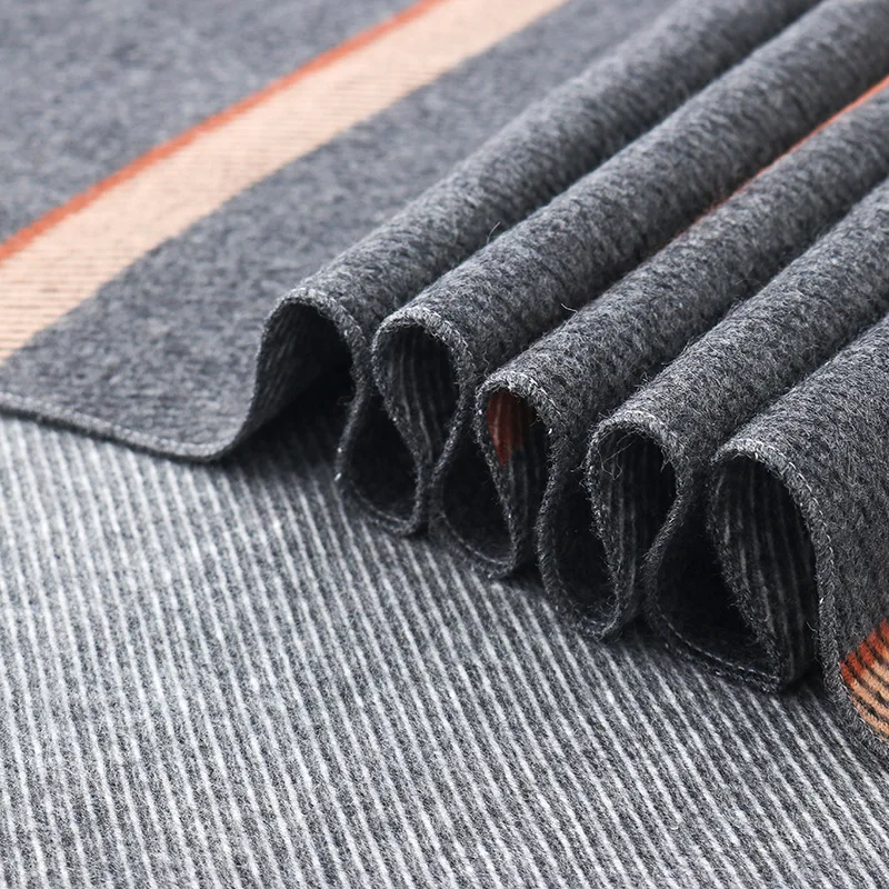 Мужской шарф для мужчин среднего и пожилого возраста утолщенный теплый осенне