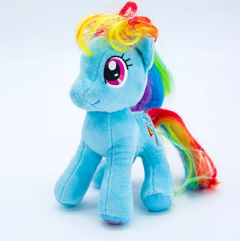 15 см/25 см Ty Beanie Pony Series Мягкая Плюшевая Кукла-животные цветная лошадь с вышивкой