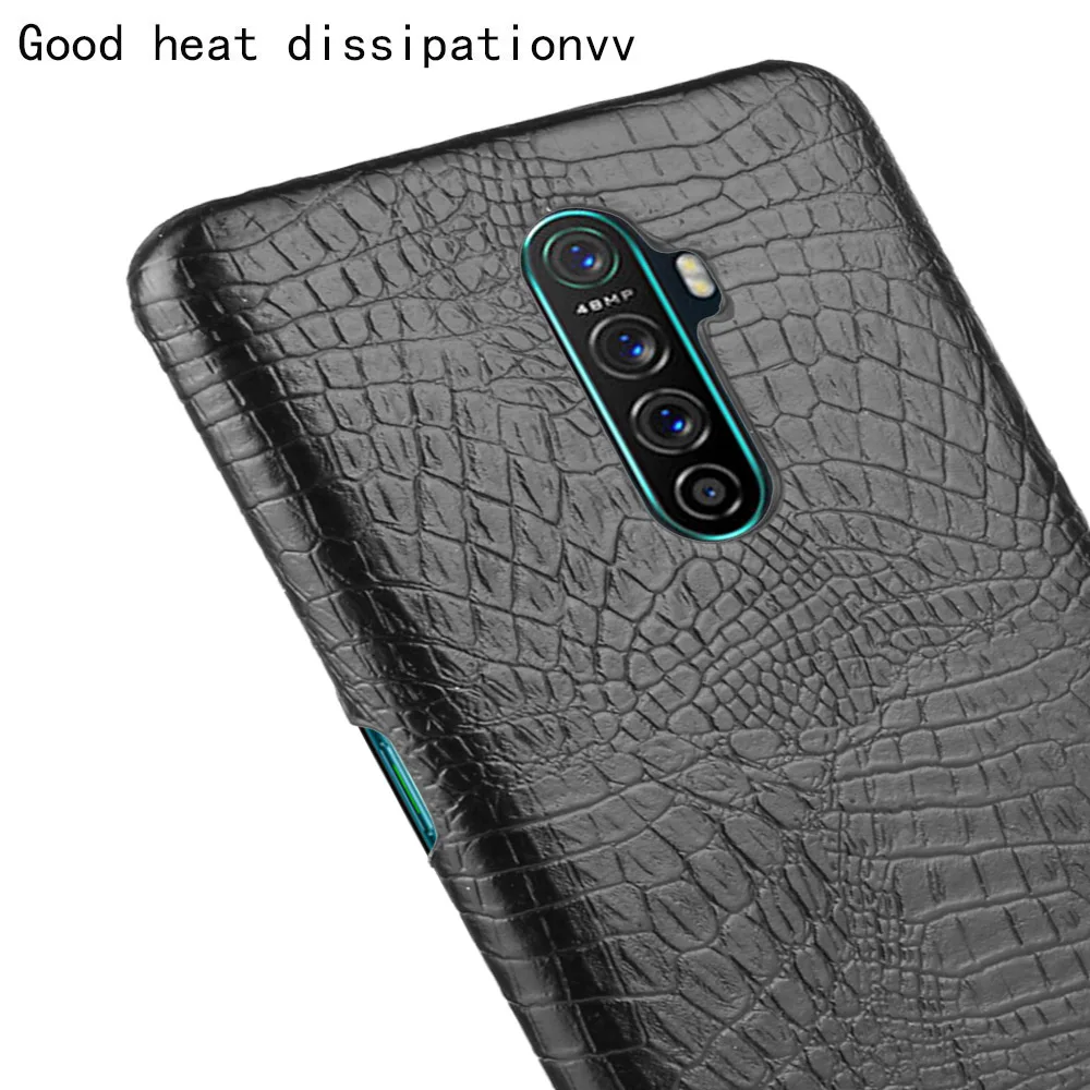 Для OPPO Reno Ace чехол Роскошная Обложка на заднюю панель из искусственной кожи