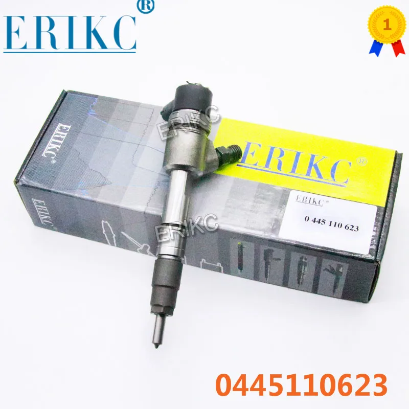 

ERIKC впрыск двигателя с общей топливной магистралью 0445110623 автомобильный топливный инжектор Assy 0 445 110 623 дизельные запасные части Inyector 0445 110 623