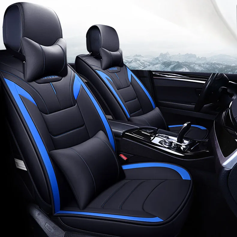 Автомобильный чехол на сиденье полный комплект кожаный для lada granta renault logan kia camry
