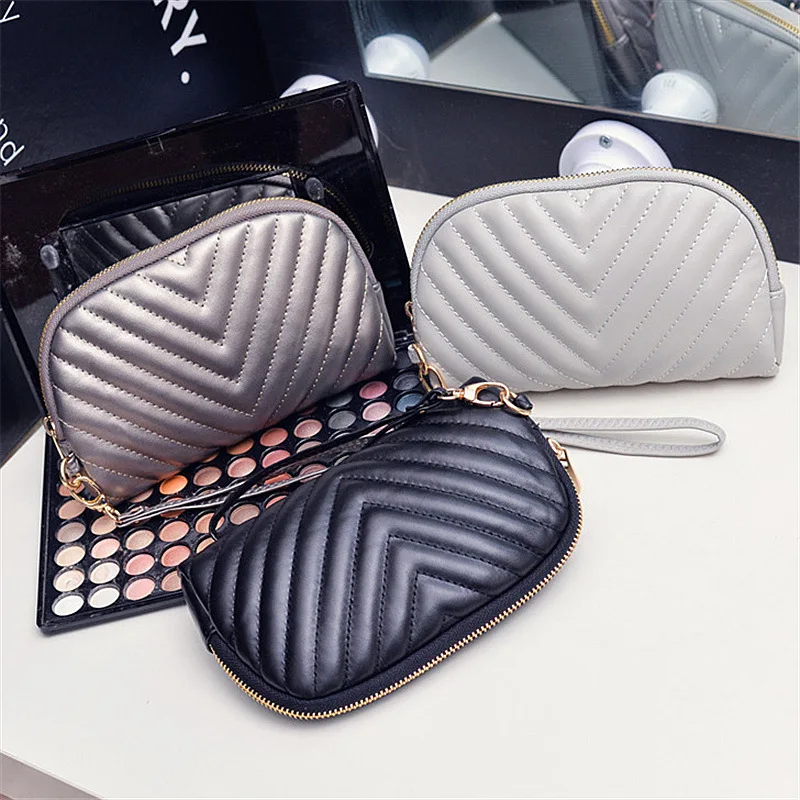

Women 2021 New Fashion Solid Shell Clutch PU Leather Lady Envelope Wrist Bag Fmale Cell Phone Coin Purse Handbags Promotion