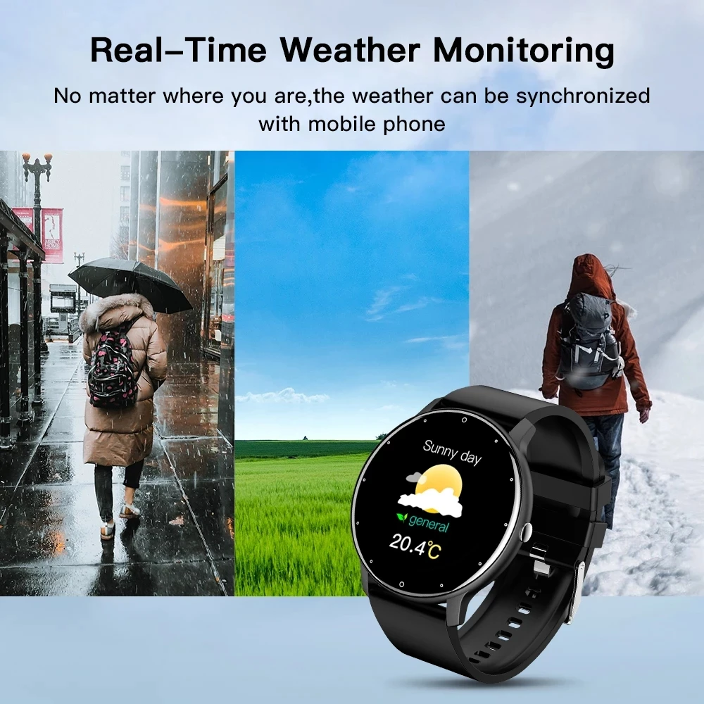 2022 new smart watch men full touch fitness tracker ip67 waterproof sports fitness watch ladies smartwatch for xiaomi phonesbox free global shipping