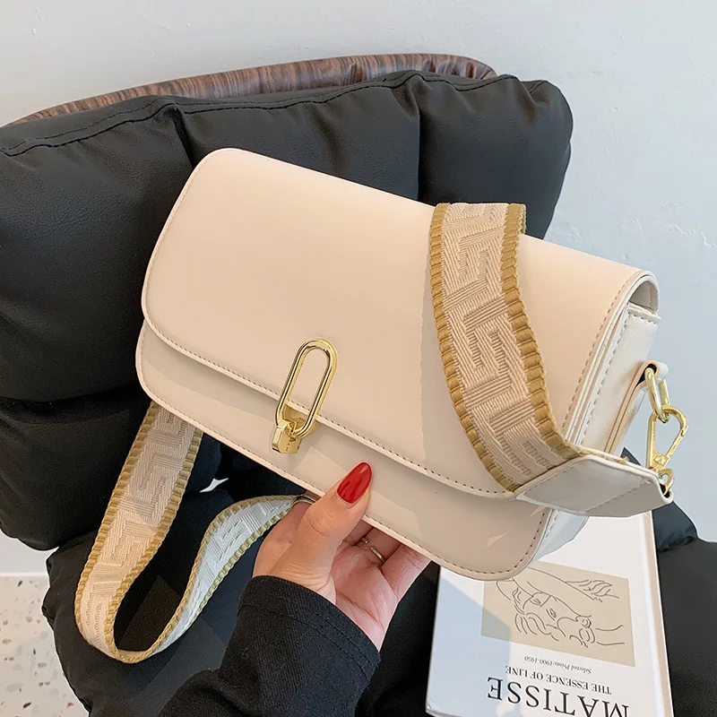 

Новинка 2021, Женская универсальная широкополосная сумка-мессенджер на одно плечо, маленькая квадратная сумка, кошельки и сумочки, Сумка с гу...