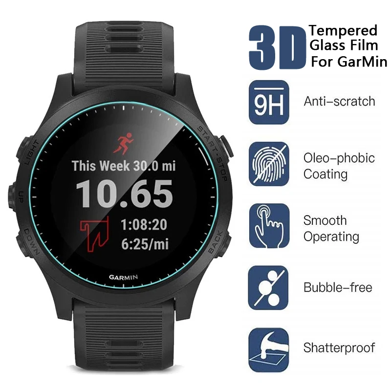 

3Pcs 9H Flexible Premium Tempered Glass Film For Garmin Fenix 6 6S Pro 6X Pro Screen Protector For Garmin Fenix 3 HR Accessories