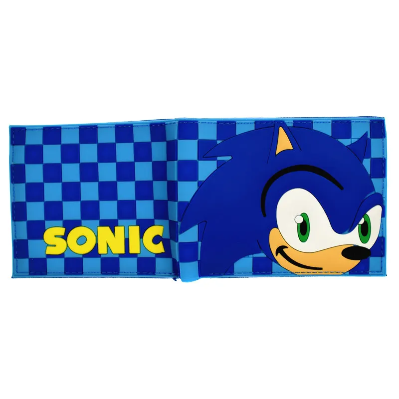 Sonic кошелек мужской короткий кошелек крутой дизайн кошельки с карманом для монет