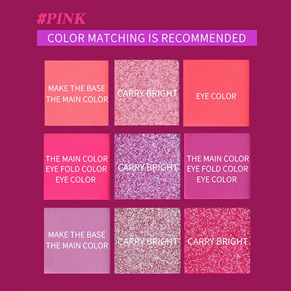 Девять цветов флуоресцентные оранжевые тени для глаз Палитра симфония звезда