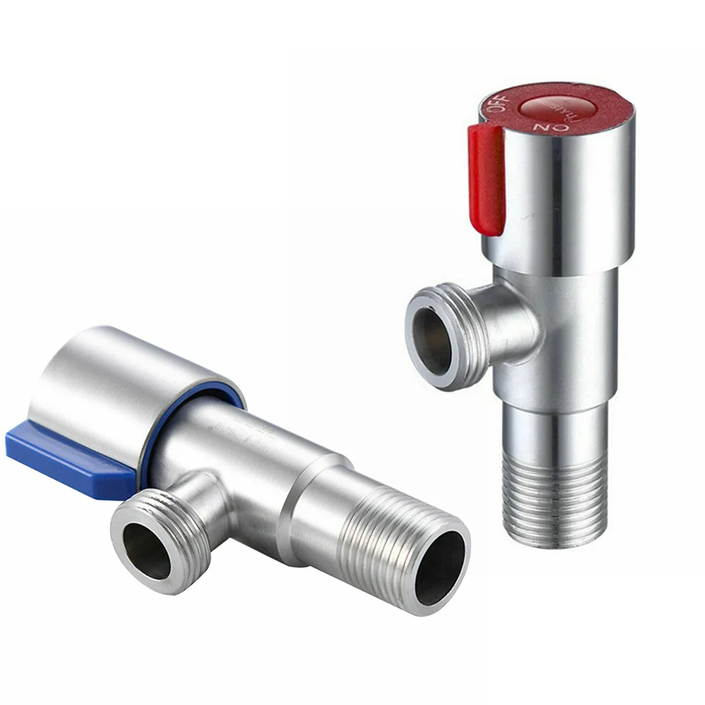 

2 Pieces Corner Valve Washbasin Wall Connection Regulating Valve Shut-off Valves
