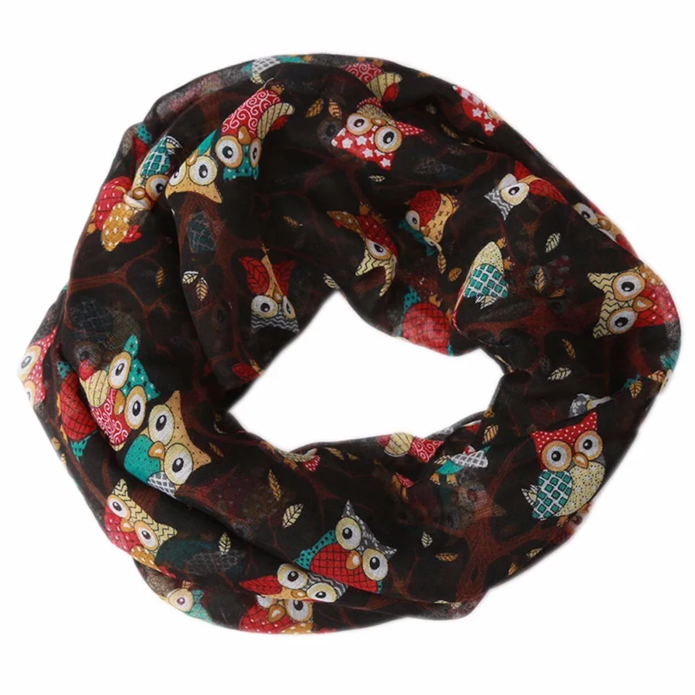 Женский теплый Шарф в виде совы пончо зимний 2019| |