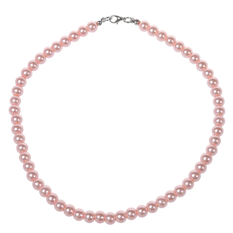 Женская розовая форма из искусственного жемчуга с застежкой на омаре ювелирные