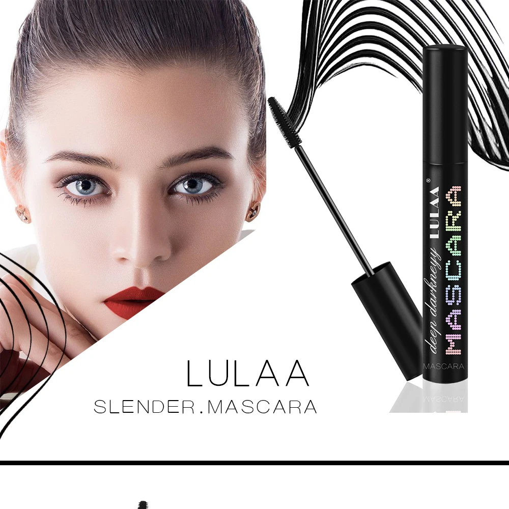 Make up 4D Тушь для ресниц из шелкового волокна Водостойкая тушь для ресниц густая и прочная 3d тушь для наращивания ресниц Черная густая Удлиняющая