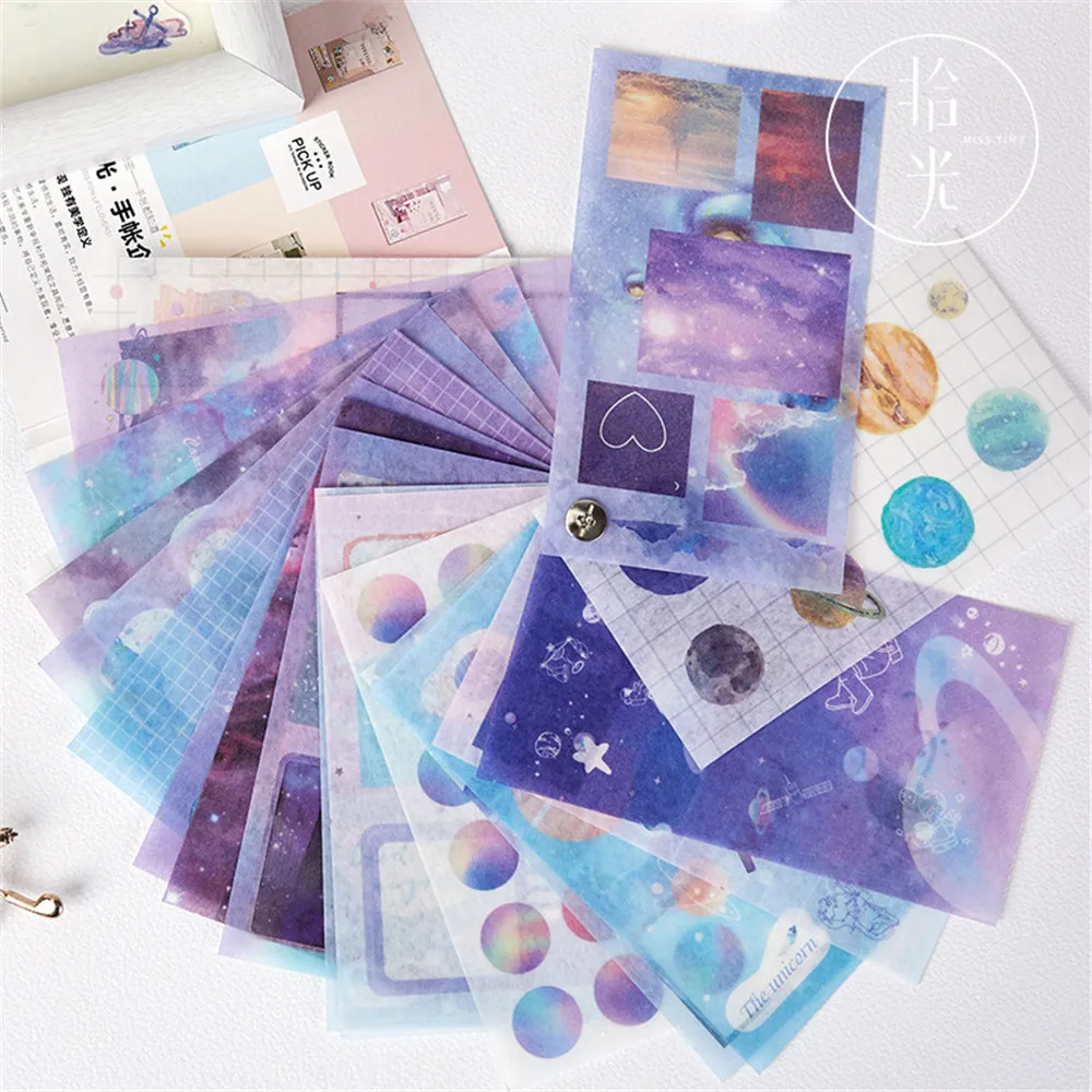 

20 Sheets/pack Lovely Series Stickers DIY Scrapbooking Diary Notebook Sticker Flakes Envelope Sealing Labels Planner Stickers