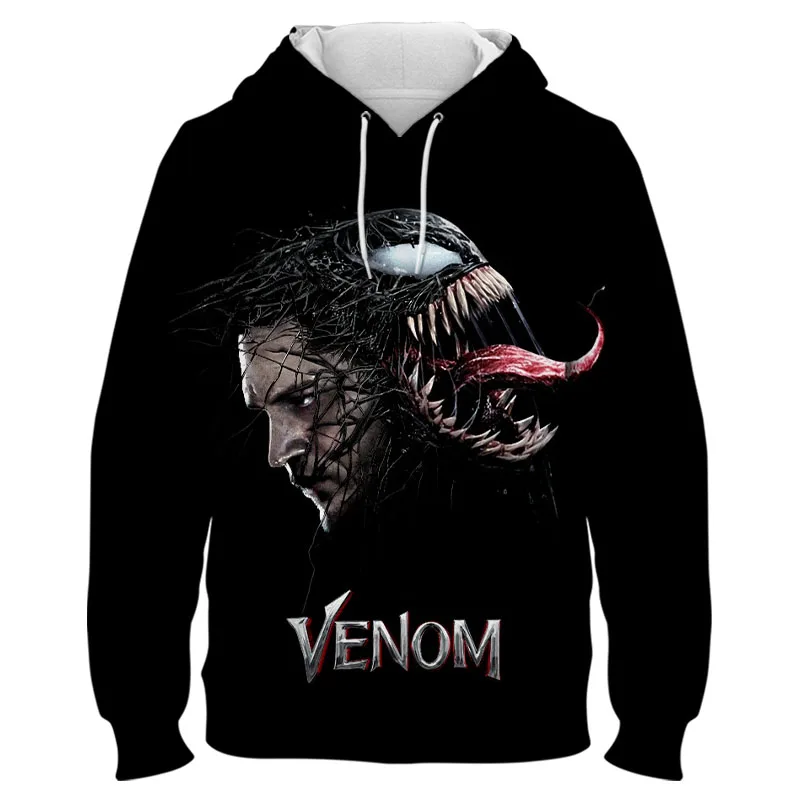 Толстовка Venom детская весенне-осенняя Новая модная мужская толстовка с 3D принтом
