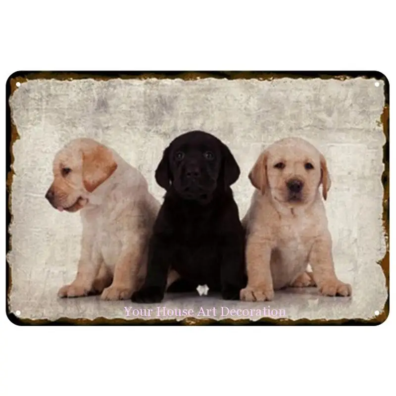 Металлическая табличка для собак винтажная жестяная вывеска металлическая