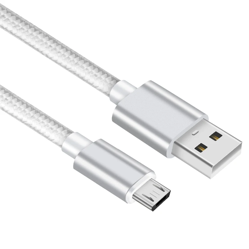 Нейлоновый Micro USB кабель 2 А для быстрой зарядки и передачи данных планшетов Samsung