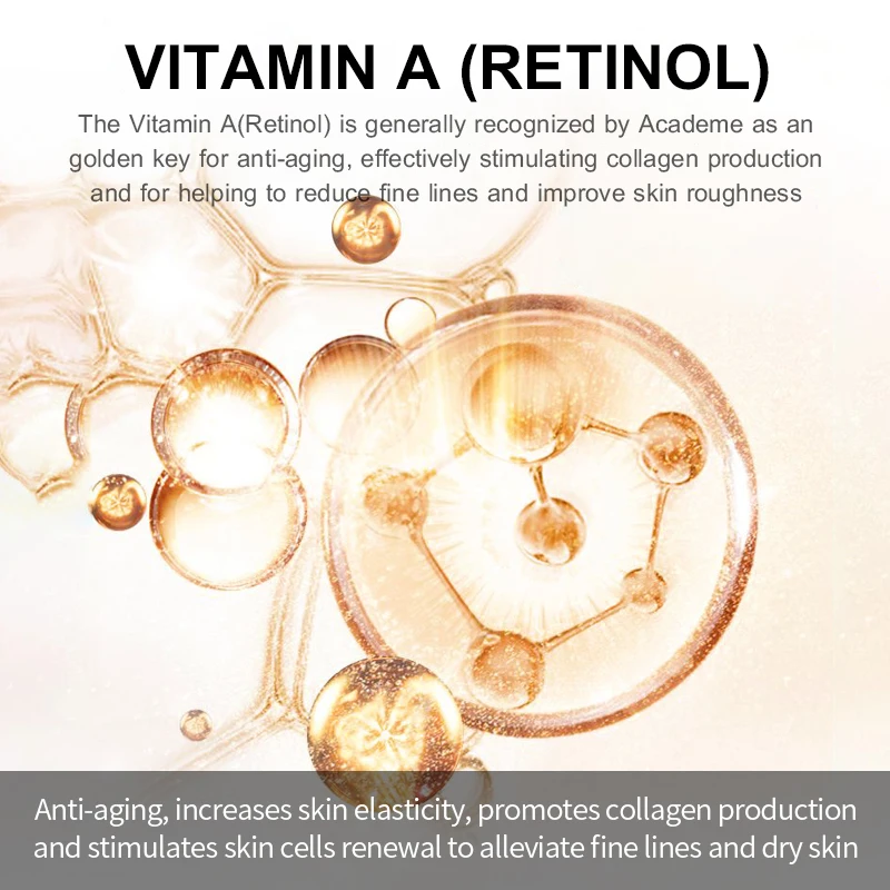 

Retinol Face Cream Serum Firming Skin Anti Wrinkle Aging Remove Wrinkle Creams Whitening Moisturizing Brightening Day Cream 30g
