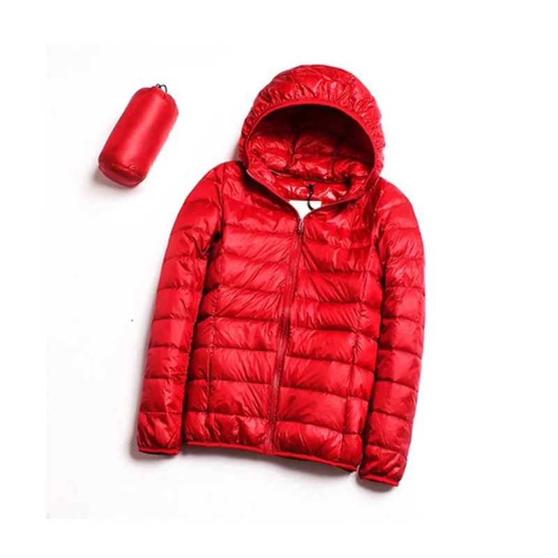 2019 новый легкий пуховик женский короткий с капюшоном XL костюм куртка кожаный