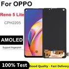 Дисплей 6,43 дюйма AMOLED для Oppo Reno5 Lite CPH2205, ЖК-дисплей, сенсорная панель, дигитайзер в сборе для OPPO Reno 5 Lite