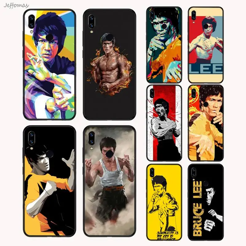 

Bruce Lee Chinese kung fu Phone Case For Xiaomi Redmi Note 4 4x 5 6 7 8 pro S2 PLUS 6A PRO cover funda shell coque