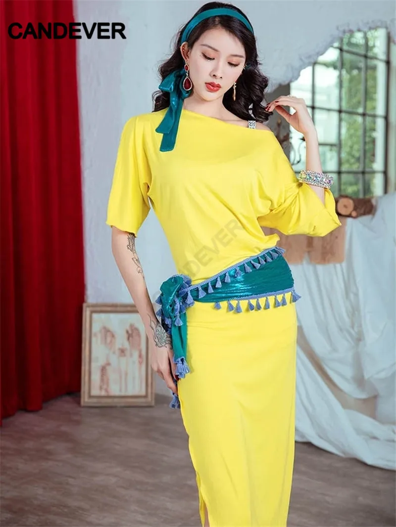 Женский тренировочный костюм для танца живота Baladi набор костюма тренировок