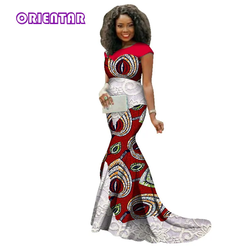 Африканские платья для женщин без рукавов в пол Африканское вечерние ское